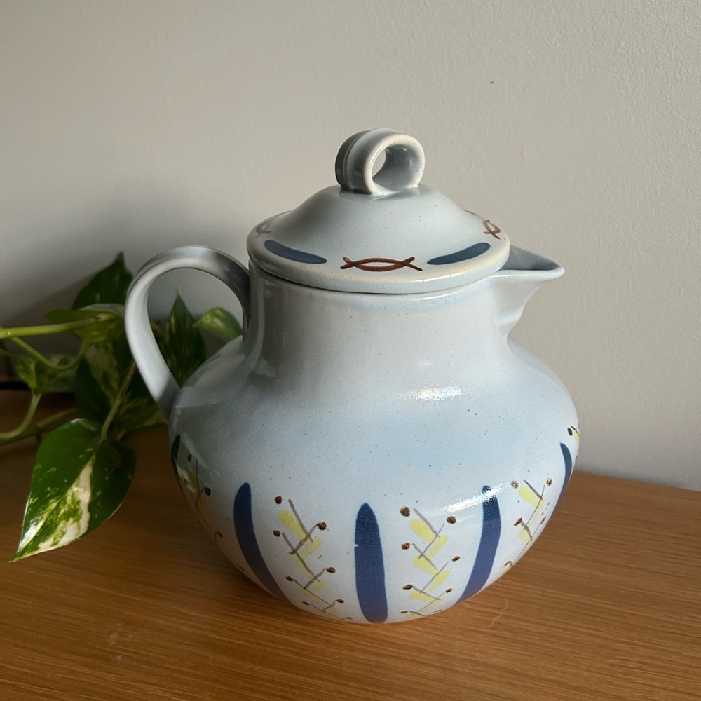 Vintage Scottish Buchan Pottery Jug Hebrides Pattern 1950s